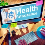 Health insurance search on a computer