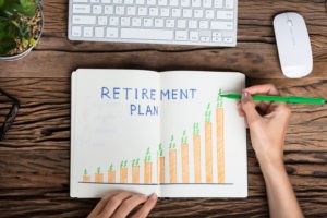Pictures showing retirement plan chart for "Sec. 199A changes retirement planning for small business owners" blog post.