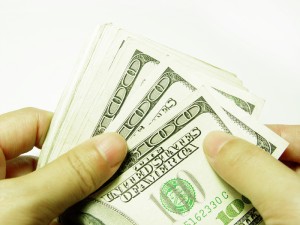 Picture of fanned out $100 bills