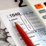 Picture of 1040 tax return