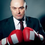 Picture of CPA wearing boxing gloves