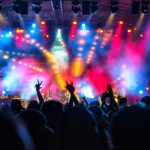 Picture of music concert stage.