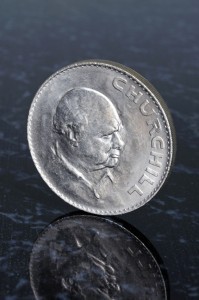 Picture of coin showing Winston Churchill