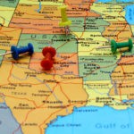 Picture of Pushpins on USA map