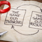 Picture of napkin doodles someone makes as part of doing a small business post mortem