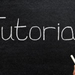 Tutorial written with white chalk on a blackboard.